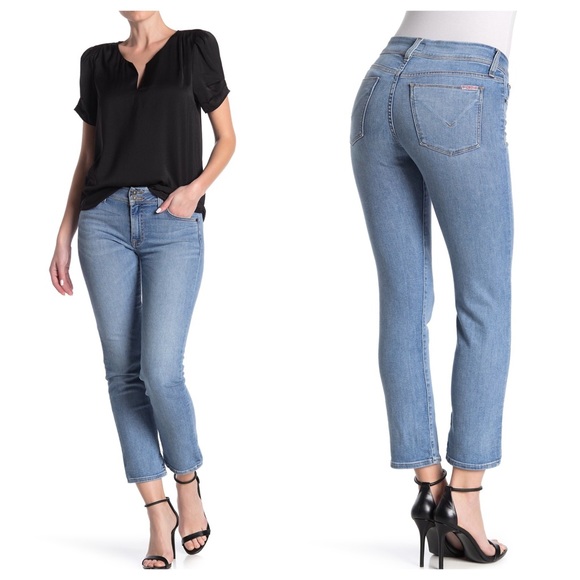 HUDSON Jeans Ginny Cropped Straight Leg Jeans - Picture 2 of 4